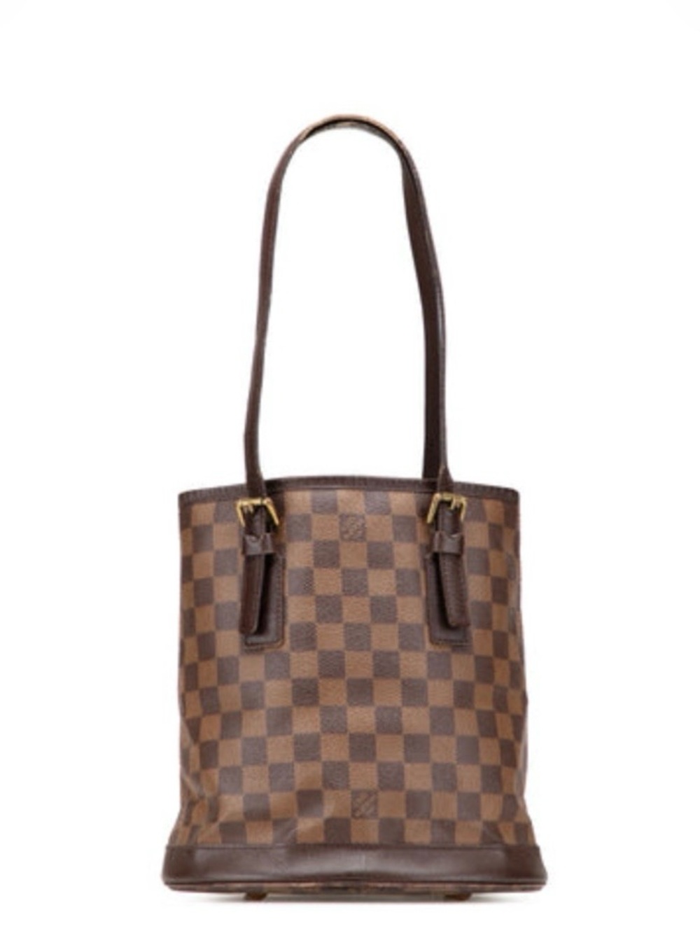 Authentic Louis Vuitton Bucket bay Damier. Checkered Leather Bucket Shoulder
